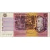 AUSTRALIA 1990 . FIVE 5 DOLLARS BANKNOTE . JOHNSTON/FRASER . ERROR . MISSING COLOUR